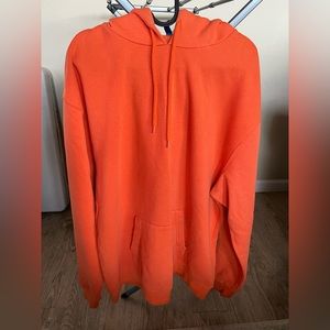 H&M Divided Orange Hoodie Sz XL